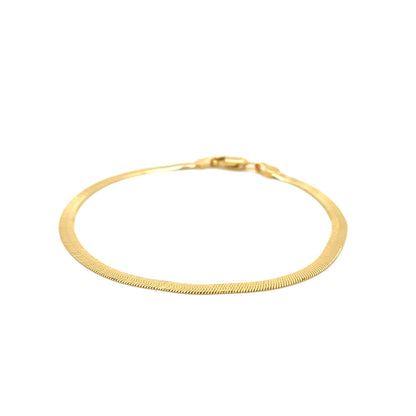 14k Yellow Gold Super Flex Herringbone Bracelet (2.80 mm)