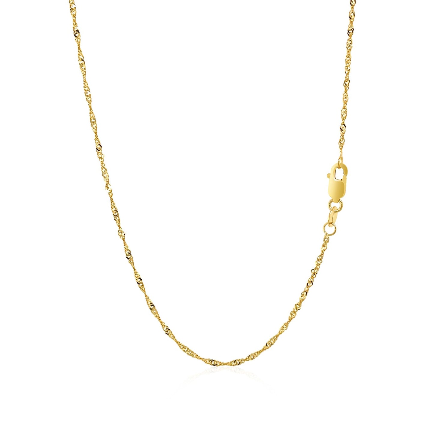 14k Yellow Gold Singapore Chain (1.30 mm)