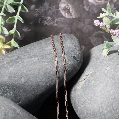 14k Rose Gold Adjustable Paperclip Chain 1.5mm - Alexandria Jewelry & Company Beverly Hills