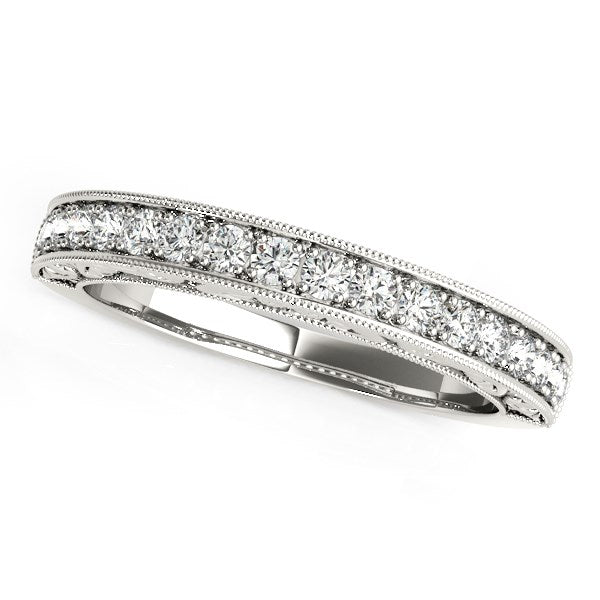 14k White Gold Antique Prong Set Diamond Wedding Ring (1/3 cttw) - Alexandria Jewelry & Company Beverly Hills