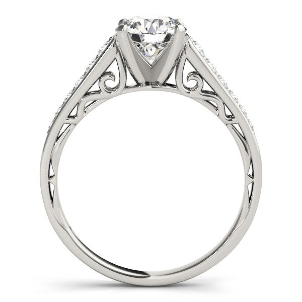 14k White Gold Cathedral Design Diamond Engagement Ring (1 1/4 cttw) - Alexandria Jewelry & Company Beverly Hills