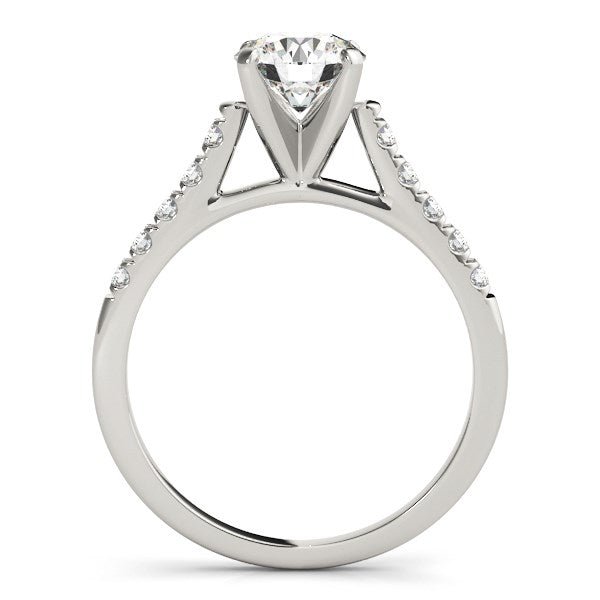 14k White Gold Cathedral Design Diamond Engagement Ring (1 1/8 cttw) - Alexandria Jewelry & Company Beverly Hills