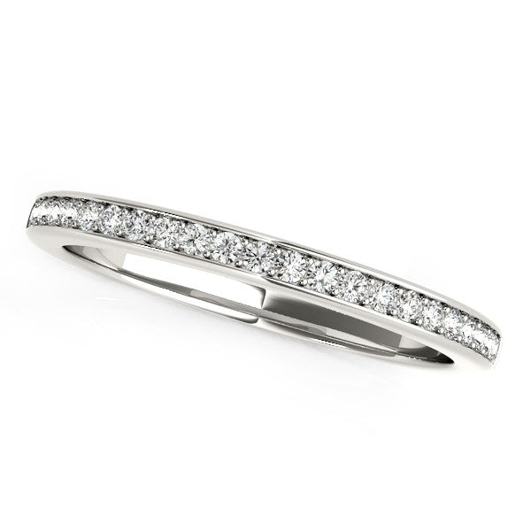 14k White Gold Classic Style Diamond Wedding Band (1/5 cttw) - Alexandria Jewelry & Company Beverly Hills