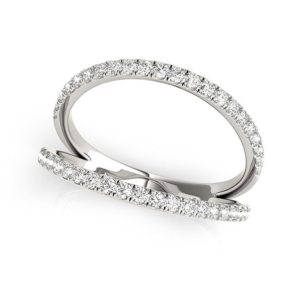 14k White Gold Diamond Split Band Ring (1/4 cttw) - Alexandria Jewelry & Company Beverly Hills