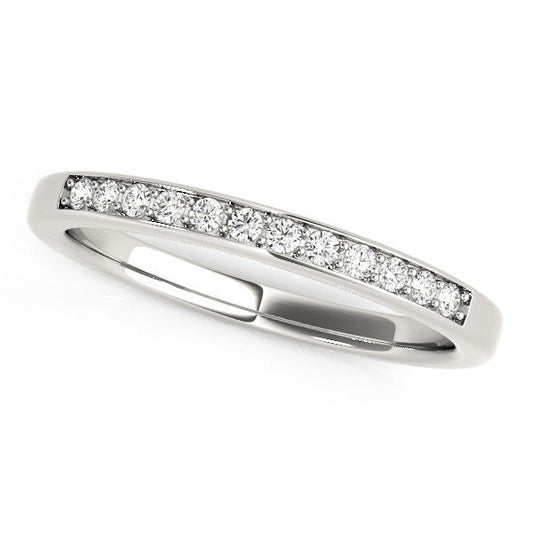 14k White Gold Diamond Wedding Band (1/8 cttw) - Alexandria Jewelry & Company Beverly Hills