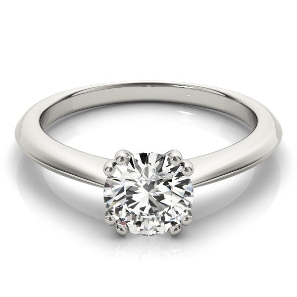 14k White Gold Double Prong Set Solitaire Diamond Engagement Ring (1 cttw) - Alexandria Jewelry & Company Beverly Hills