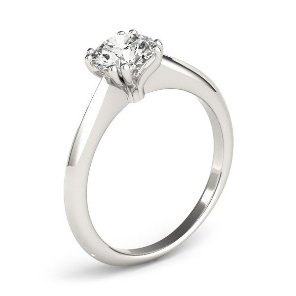 14k White Gold Double Prong Set Solitaire Diamond Engagement Ring (1 cttw) - Alexandria Jewelry & Company Beverly Hills