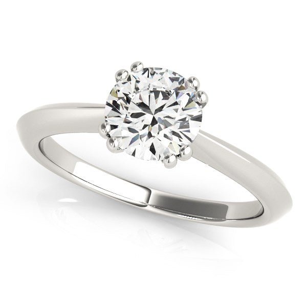 14k White Gold Double Prong Set Solitaire Diamond Engagement Ring (1 cttw) - Alexandria Jewelry & Company Beverly Hills