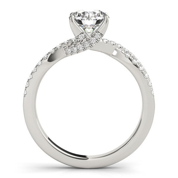 14k White Gold Fancy Prong Split Shank Diamond Engagement Ring (1 1/4 cttw) - Alexandria Jewelry & Company Beverly Hills