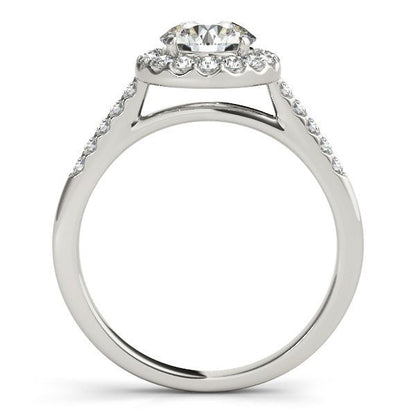 14k White Gold Halo Diamond Engagement Ring (1 3/8 cttw) - Alexandria Jewelry & Company Beverly Hills