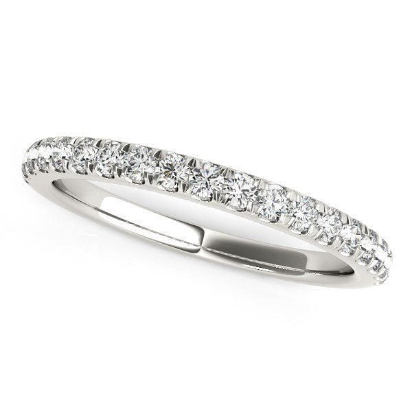 14k White Gold Pave Set Diamond Wedding Ring (1/4 cttw) - Alexandria Jewelry & Company Beverly Hills