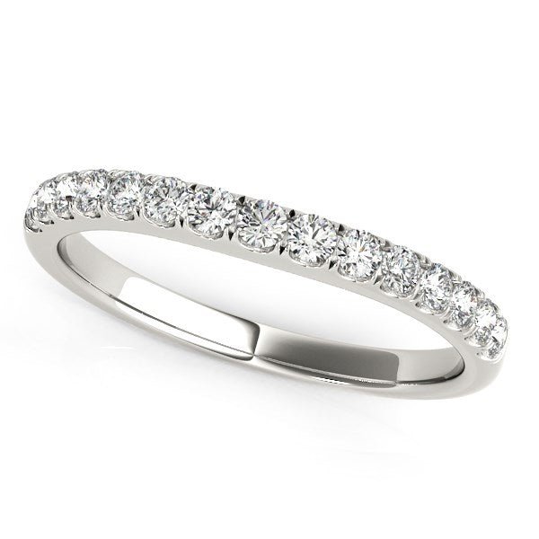 14k White Gold Pave Set Style Diamond Wedding Band (1/4 cttw) - Alexandria Jewelry & Company Beverly Hills