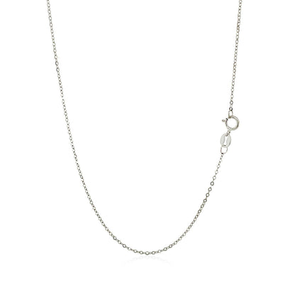 14k White Gold Polished Mini Heart Necklace - Alexandria Jewelry & Company Beverly Hills