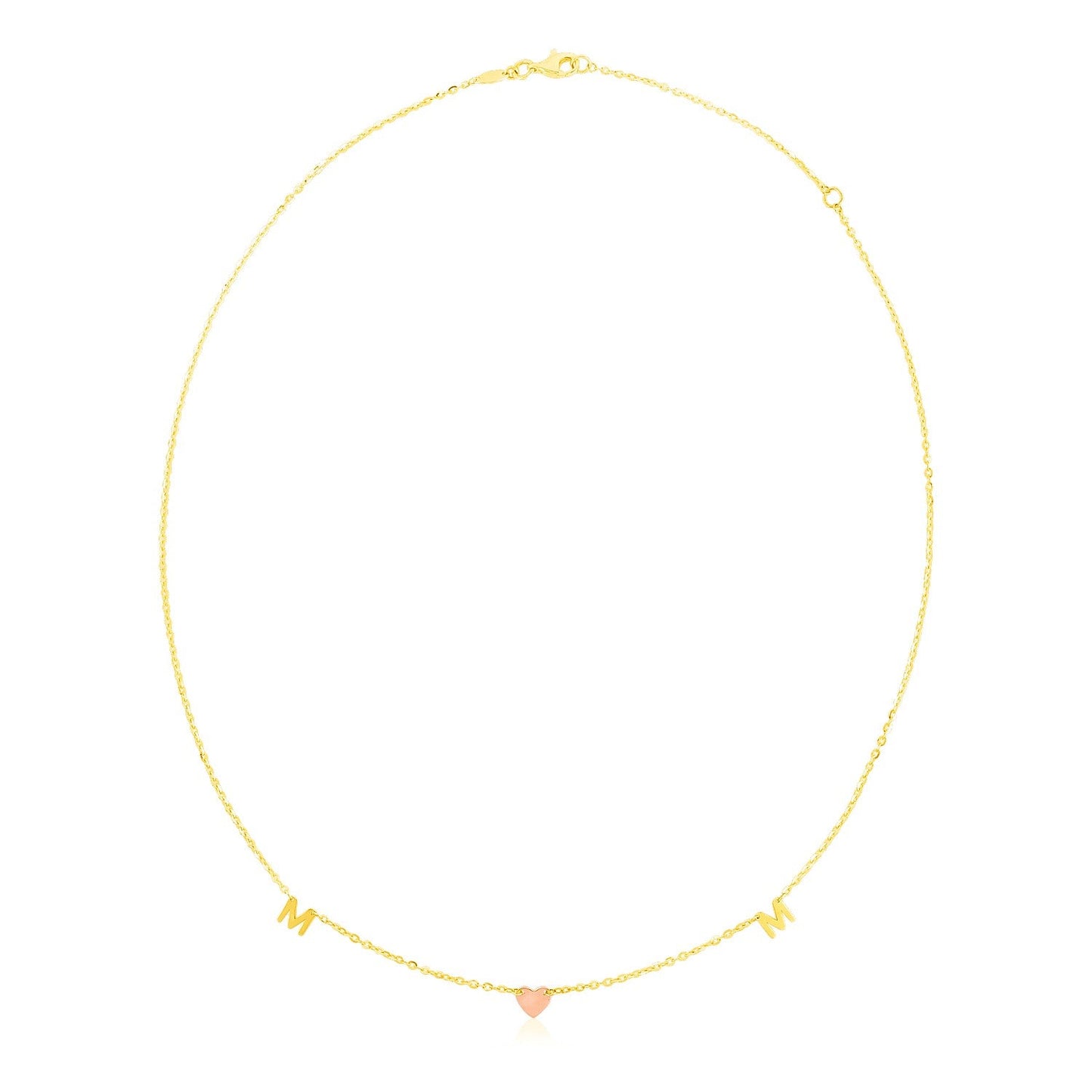 14k Yellow and Rose Gold Mom Necklace - Alexandria Jewelry & Company Beverly Hills