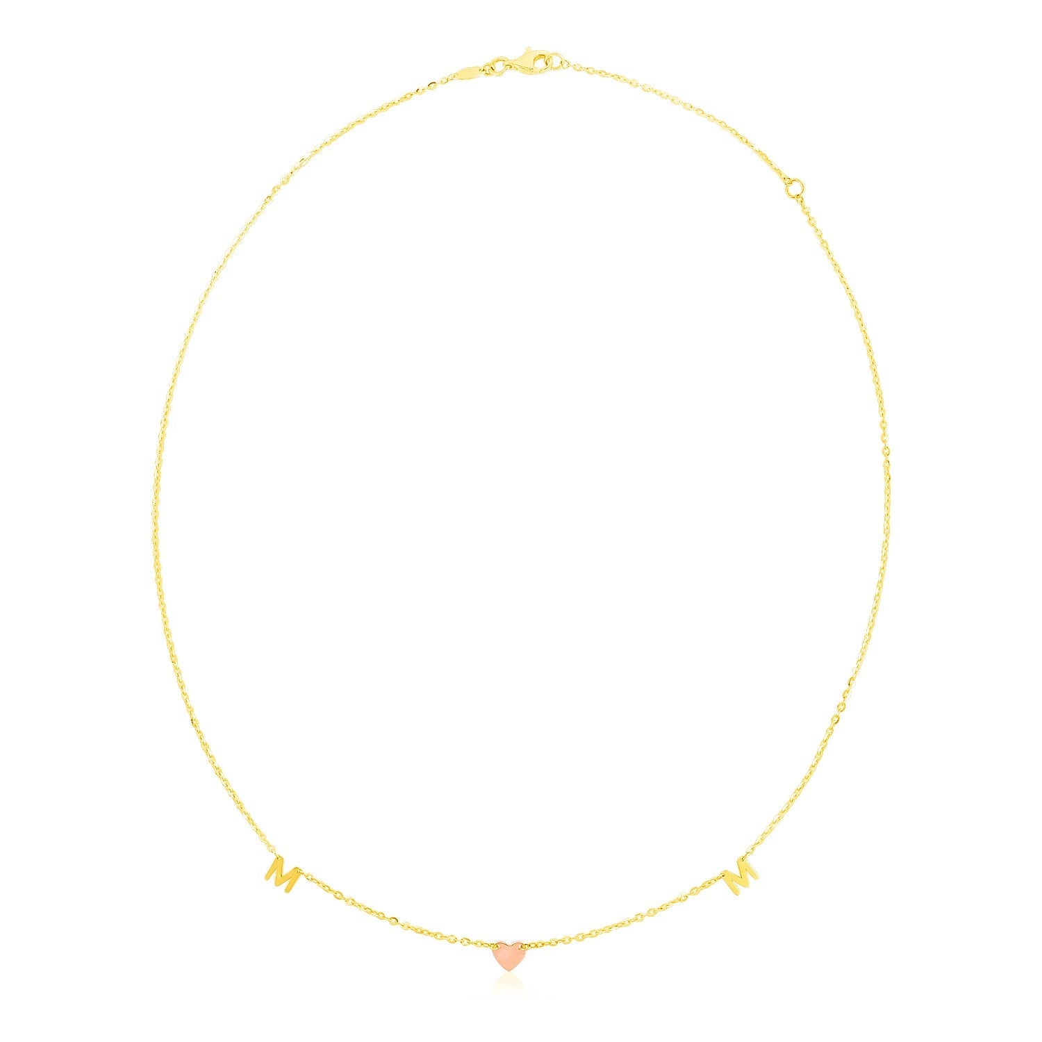 14k Yellow and Rose Gold Mom Necklace - Alexandria Jewelry & Company Beverly Hills