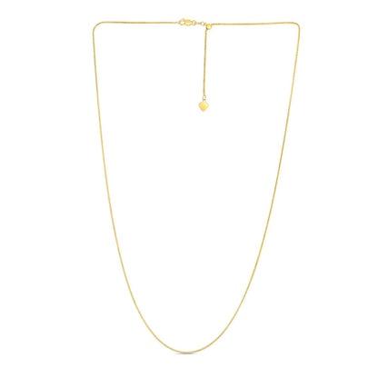 14k Yellow Gold Adjustable Franco Chain 0.9mm - Alexandria Jewelry & Company Beverly Hills