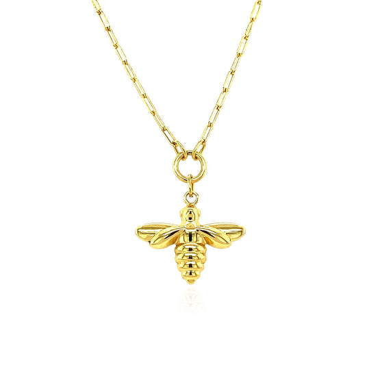 14K Yellow Gold Bee Necklace - Alexandria Jewelry & Company Beverly Hills