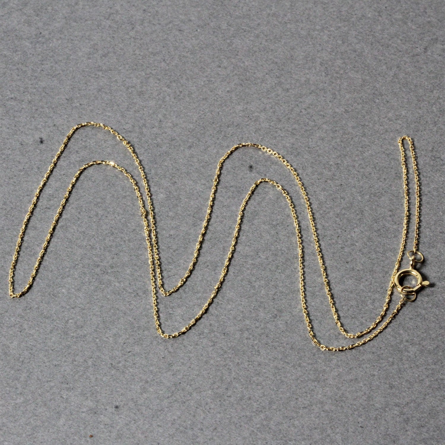 14k Yellow Gold Diamond Cut Cable Link Chain 0.7mm - Alexandria Jewelry & Company Beverly Hills