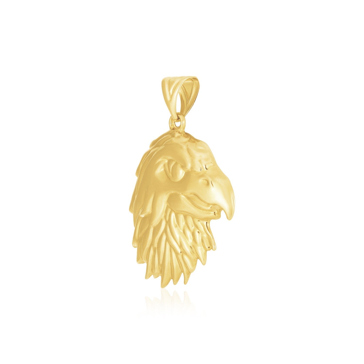 14k Yellow Gold High Polish Eagle Pendant - Alexandria Jewelry & Company Beverly Hills