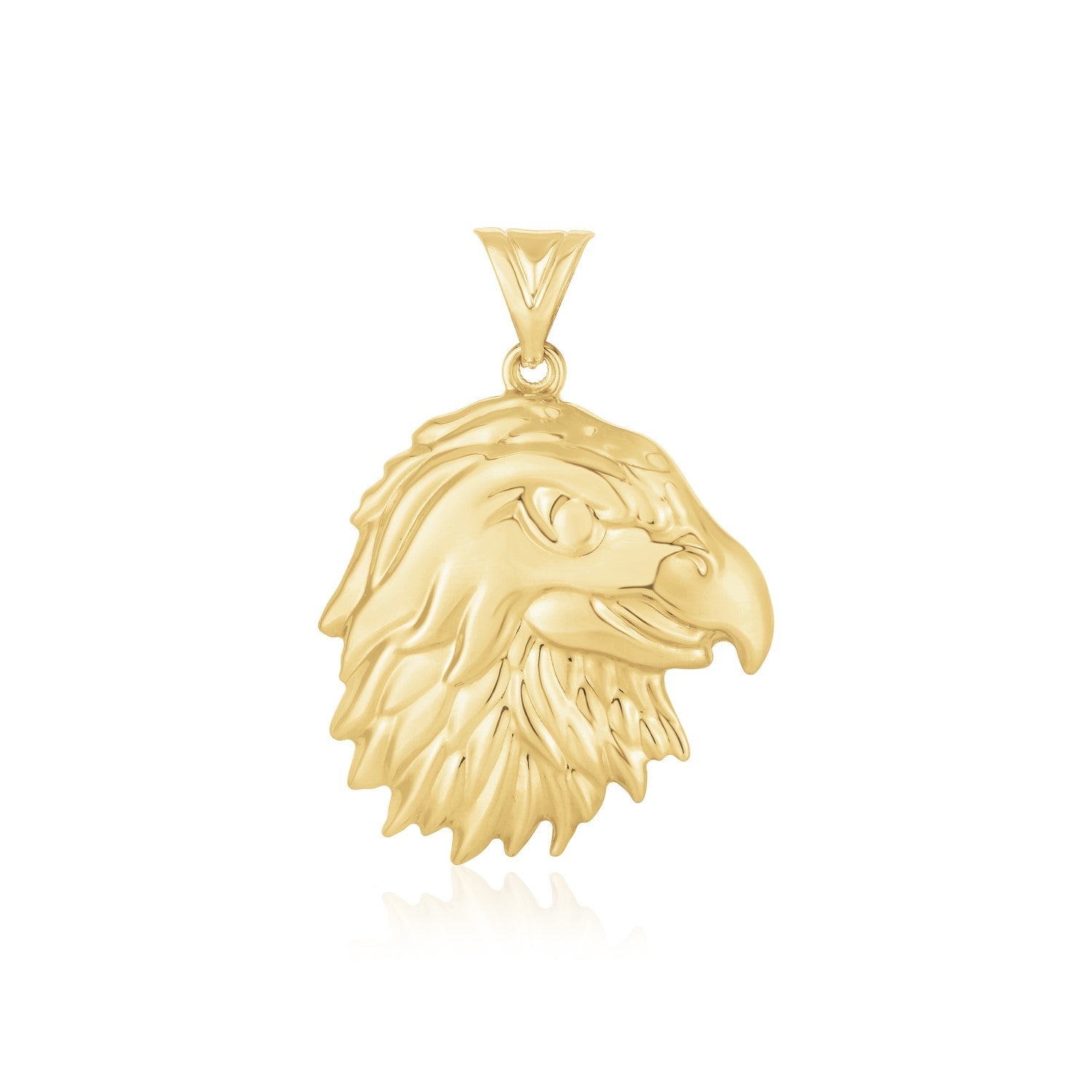 14k Yellow Gold High Polish Eagle Pendant - Alexandria Jewelry & Company Beverly Hills