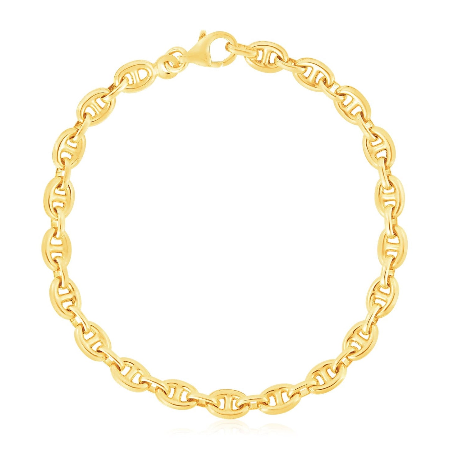 14k Yellow Gold High Polish Mariner Link Bracelet (5.4mm) - Alexandria Jewelry & Company Beverly Hills