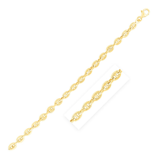 14k Yellow Gold High Polish Mariner Link Bracelet (5.4mm) - Alexandria Jewelry & Company Beverly Hills