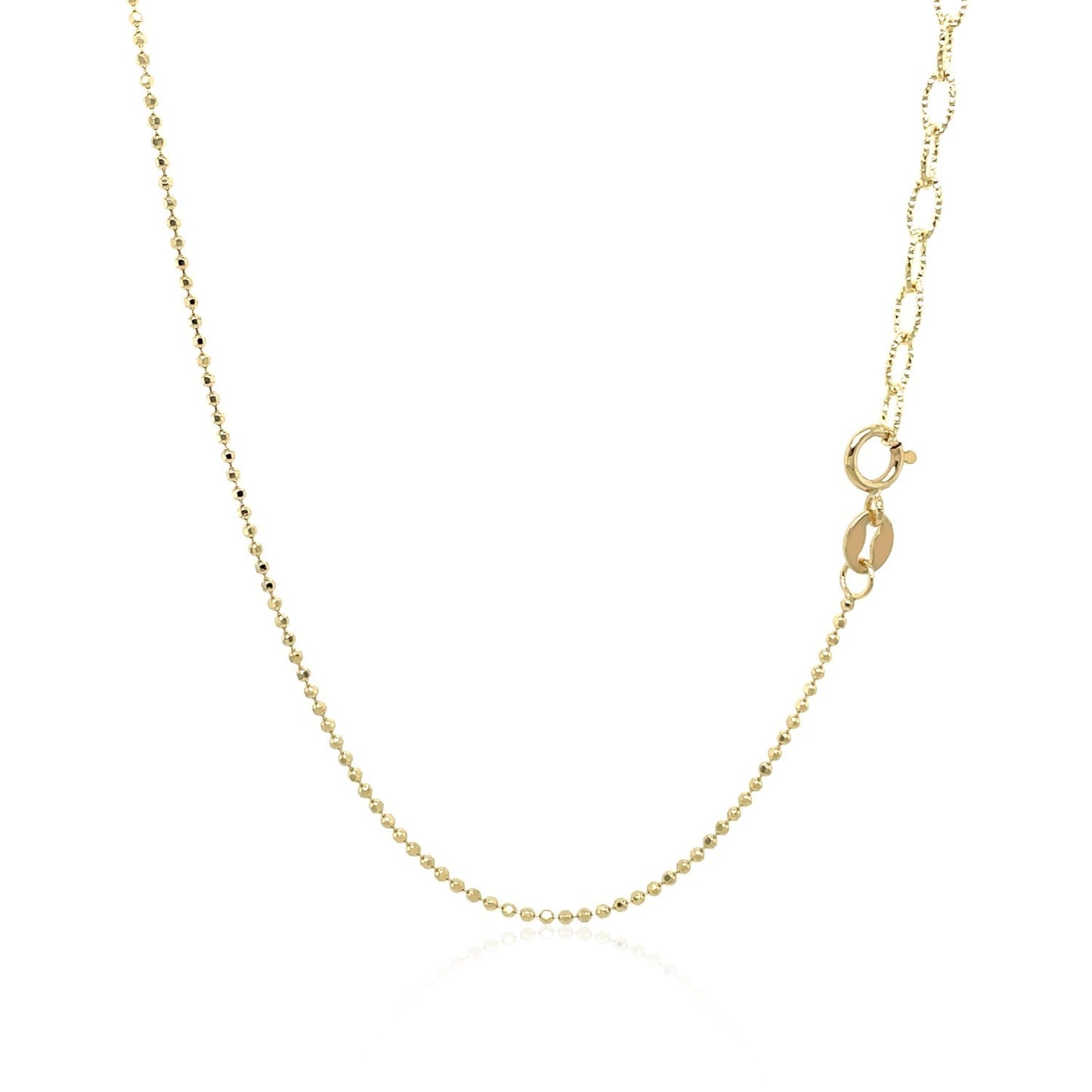 14k Yellow Gold Necklace with Round Diamond Charms - Alexandria Jewelry & Company Beverly Hills