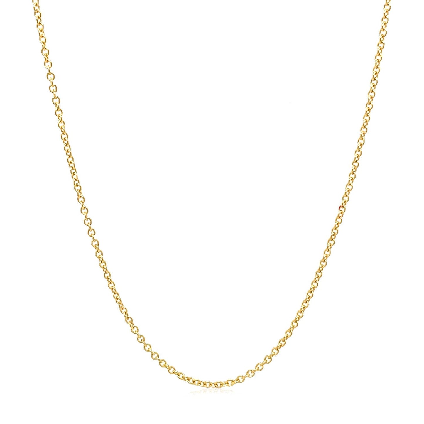 14k Yellow Gold Round Cable Link Chain 1.3mm - Alexandria Jewelry & Company Beverly Hills