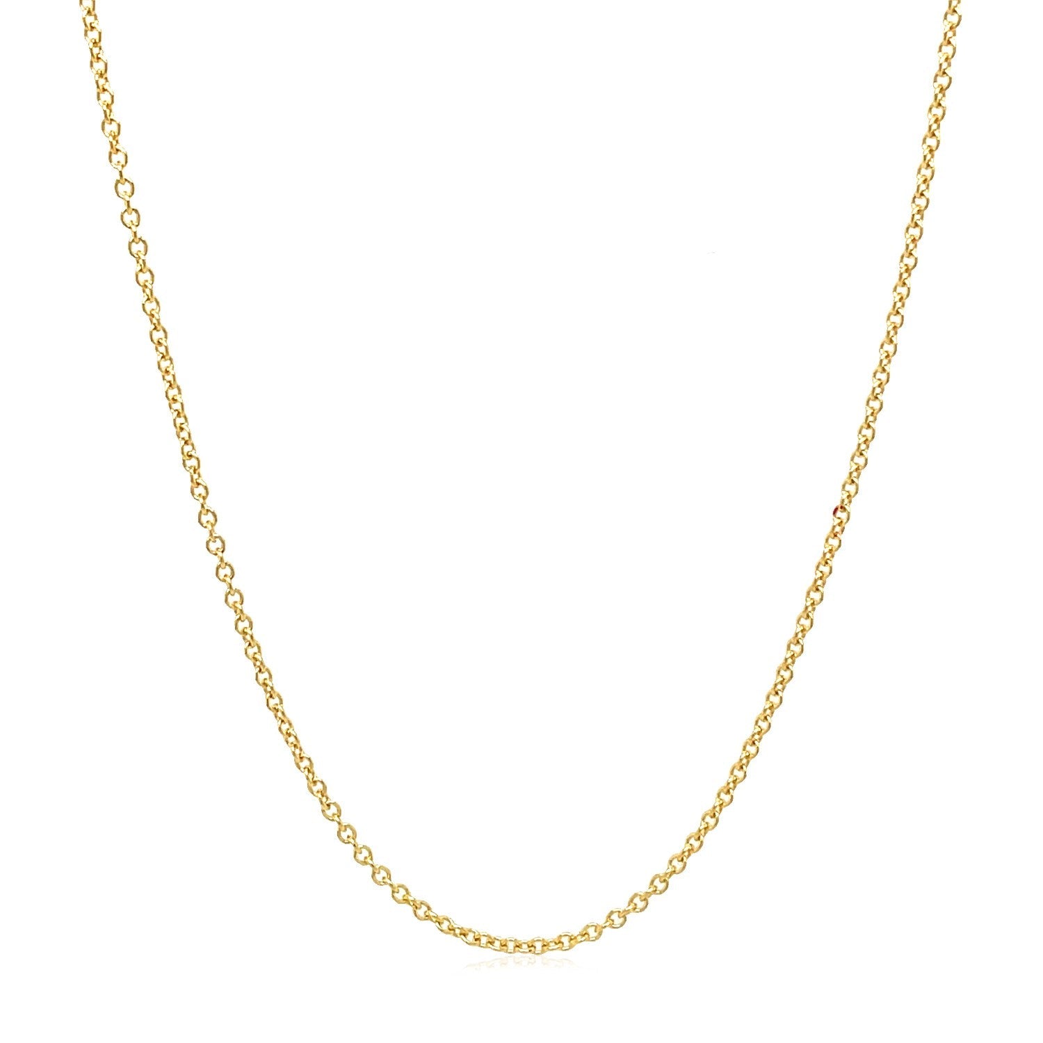 14k Yellow Gold Round Cable Link Chain 1.3mm - Alexandria Jewelry & Company Beverly Hills