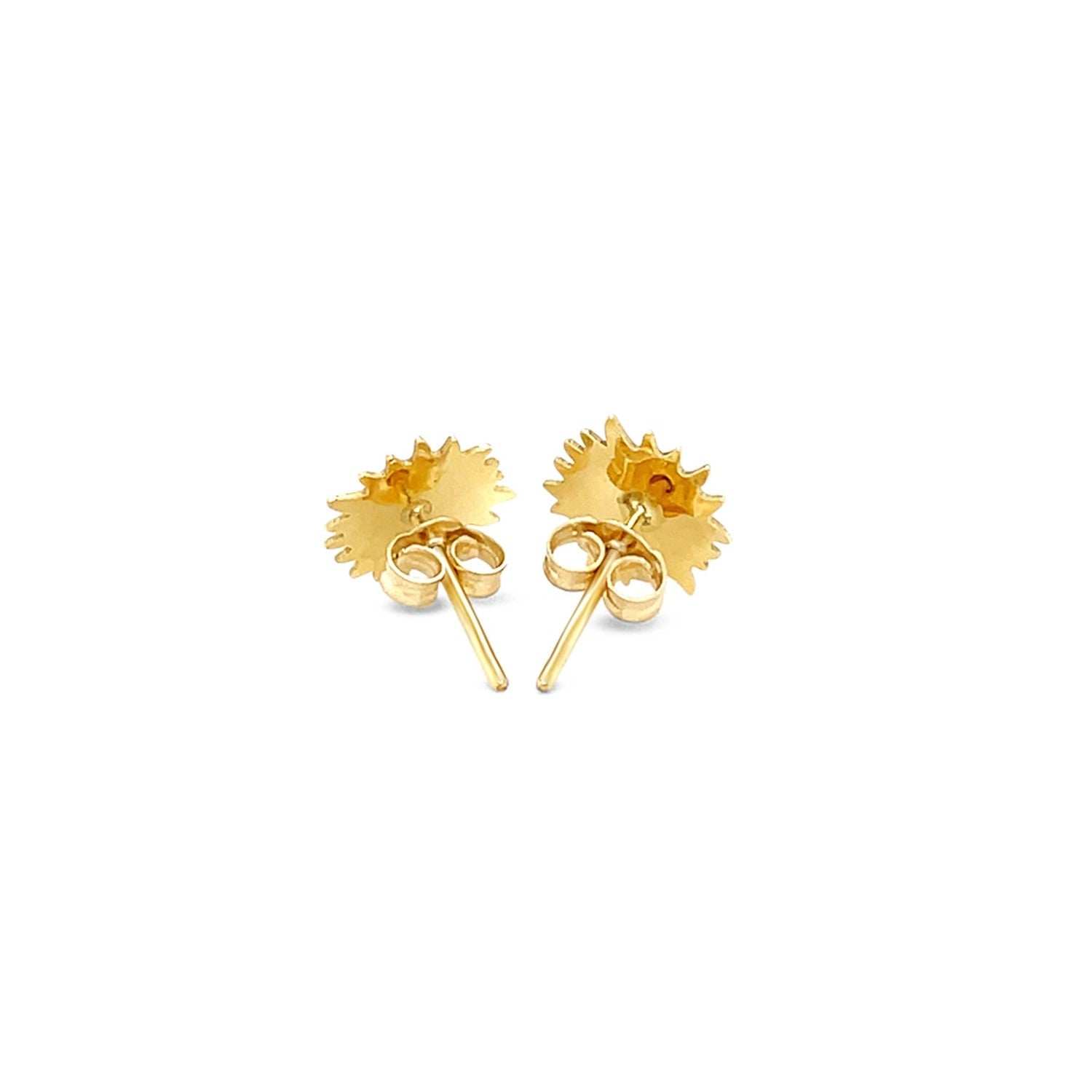 14K Yellow Gold Sun Earrings - Alexandria Jewelry & Company Beverly Hills