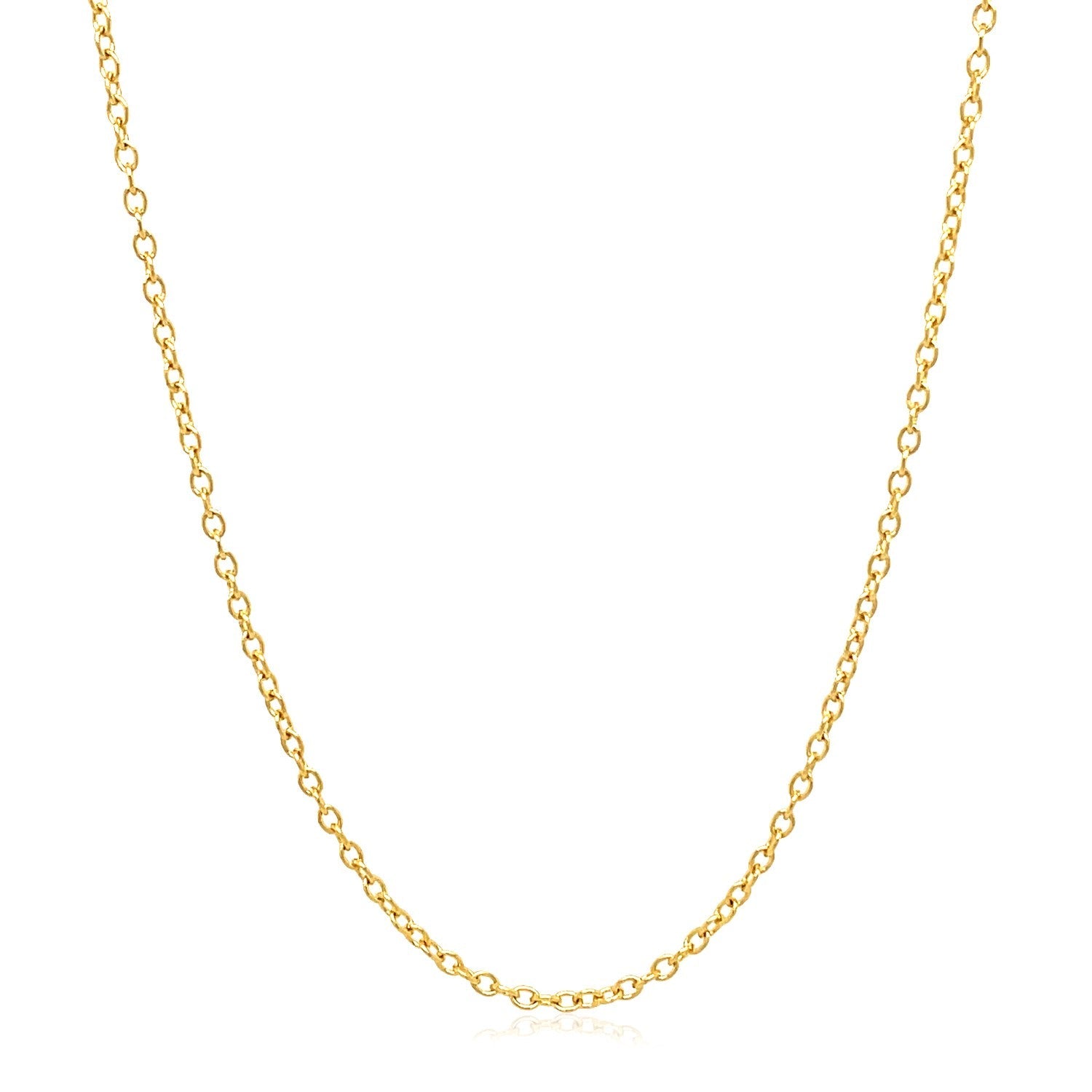 18k Yellow Gold Round Cable Link Chain 1.5mm - Alexandria Jewelry & Company Beverly Hills