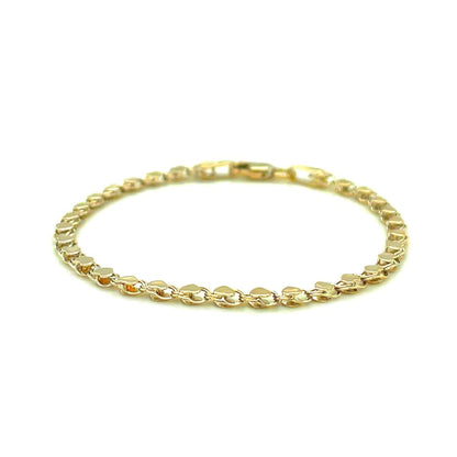 2.9mm 14k Yellow Gold Heart Anklet - Alexandria Jewelry & Company Beverly Hills