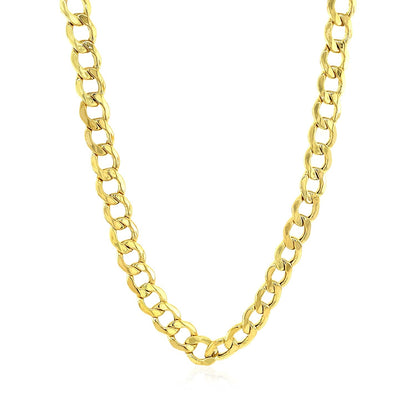 6.1mm 10k Yellow Gold Curb Chain - Alexandria Jewelry & Company Beverly Hills