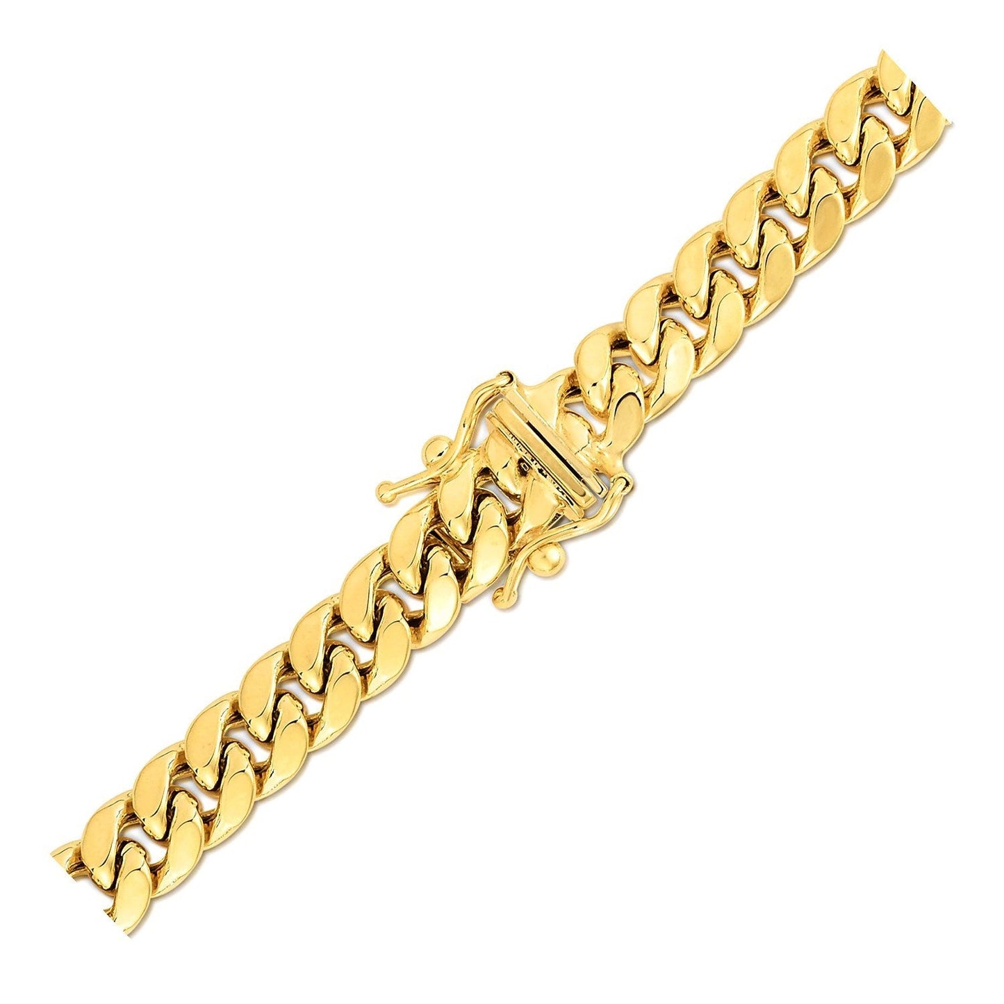 6.65mm 10k Yellow Gold Semi Solid Miami Cuban Chain - Alexandria Jewelry & Company Beverly Hills