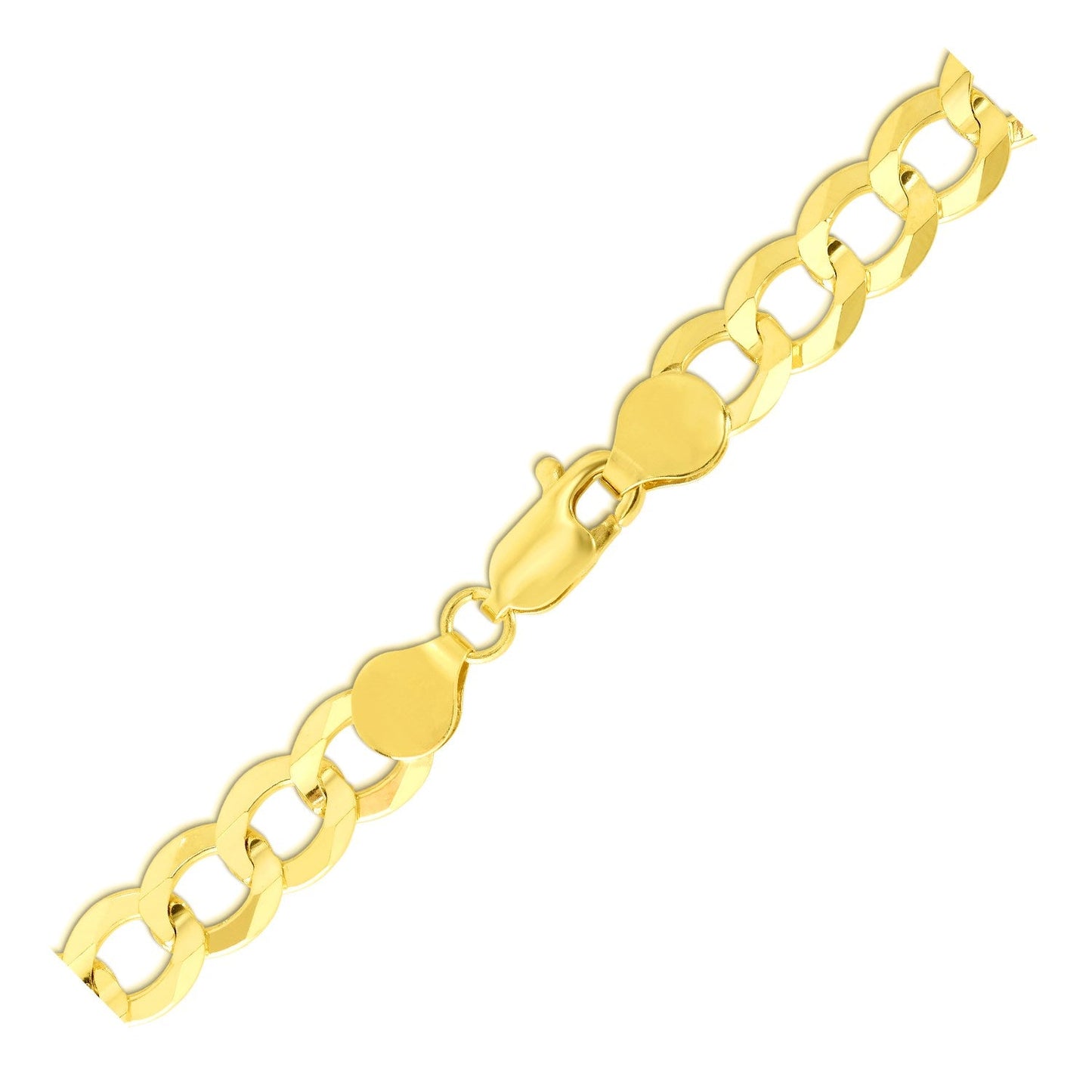 7.0mm 10k Yellow Gold Curb Bracelet - Alexandria Jewelry & Company Beverly Hills