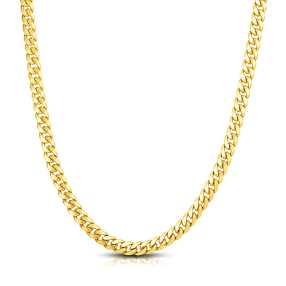 7.1mm 10k Yellow Gold Classic Miami Cuban Solid Chain - Alexandria Jewelry & Company Beverly Hills