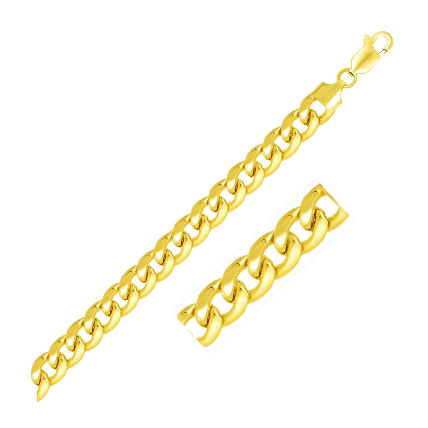 8.0mm 10k Yellow Gold Light Miami Cuban Chain - Alexandria Jewelry & Company Beverly Hills