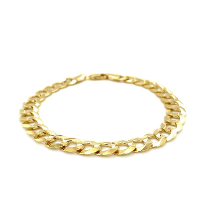 8.2mm 10k Yellow Gold Curb Bracelet - Alexandria Jewelry & Company Beverly Hills