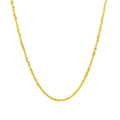 14k Yellow Gold Sparkle Chain 1.5mm