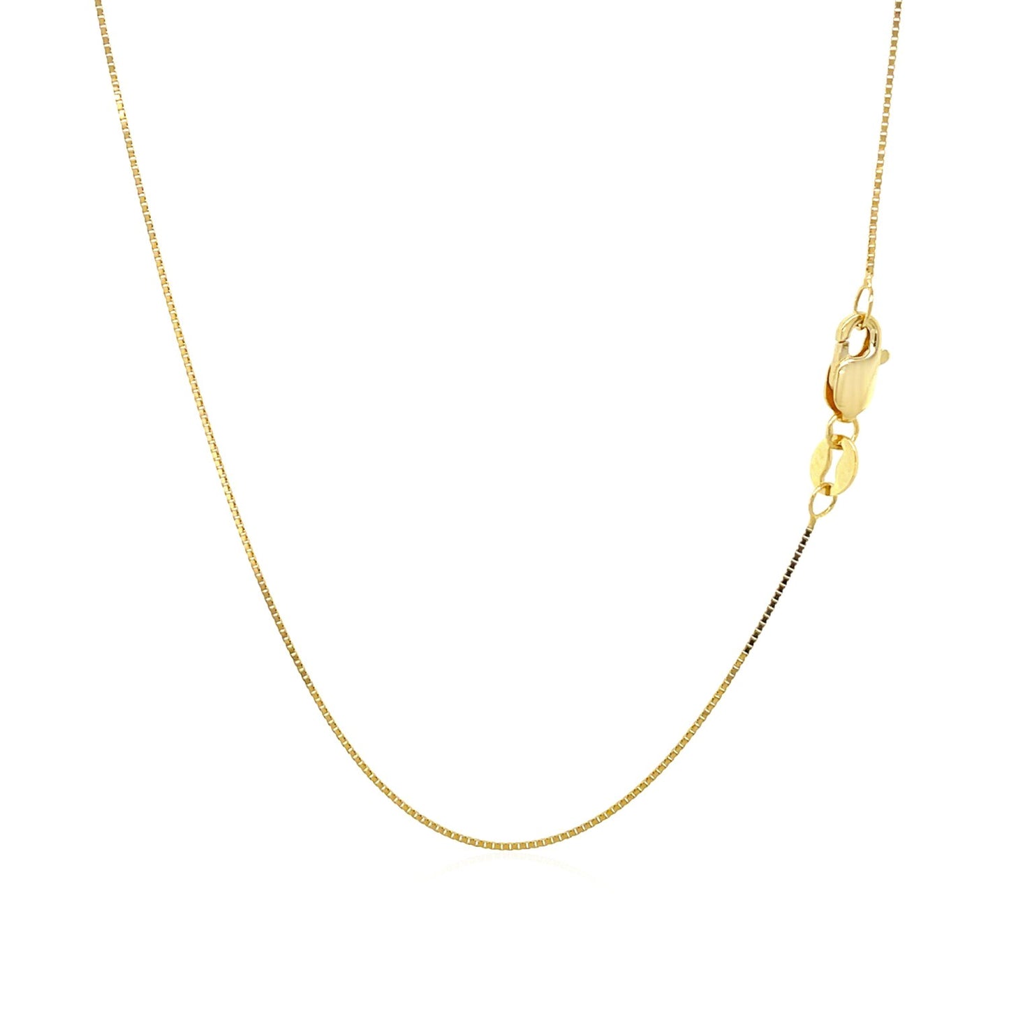 14k Yellow Gold Classic Box Chain 0.6mm