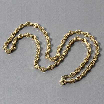 4.5mm 14k Yellow Gold Anchor Chain