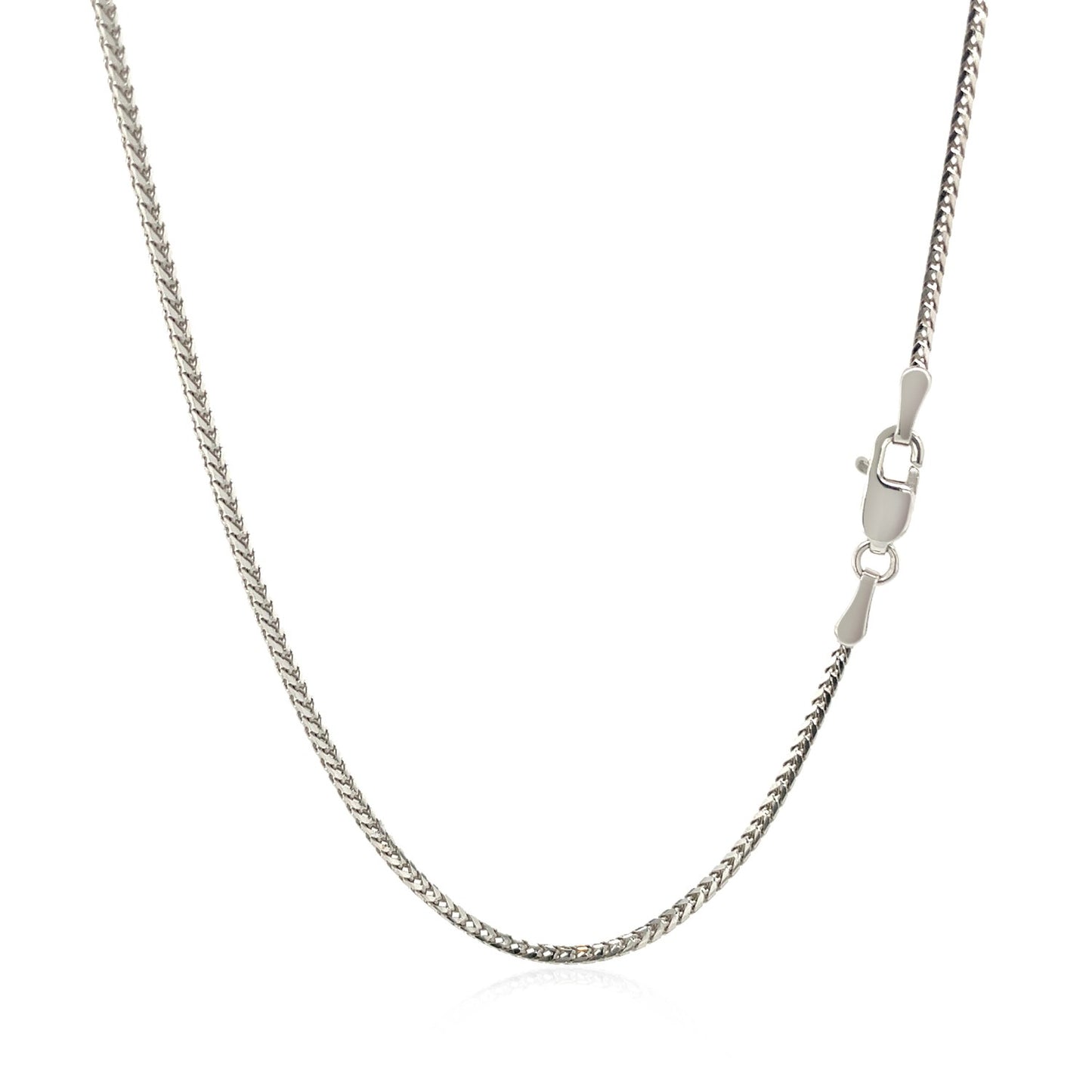 14k White Gold Franco Chain 1.2mm