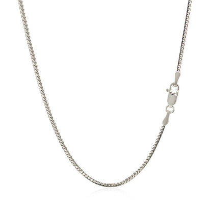 14k White Gold Franco Chain 1.2mm