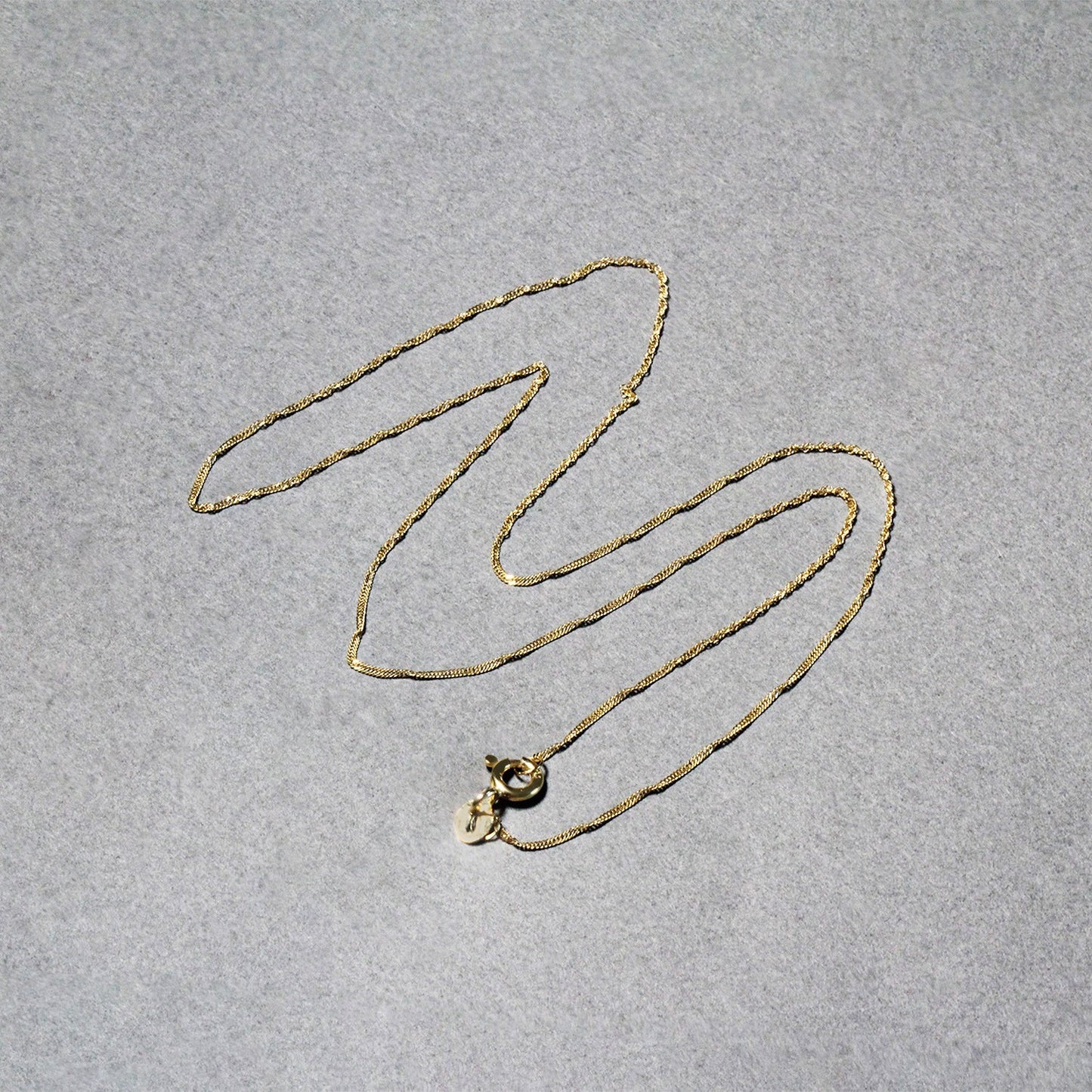 14k Yellow Gold Singapore Chain 0.8mm