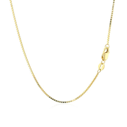 10k Yellow Gold Classic Box Chain 1.0mm