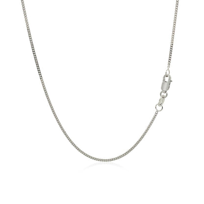 14k White Gold Gourmette Chain 1.0mm