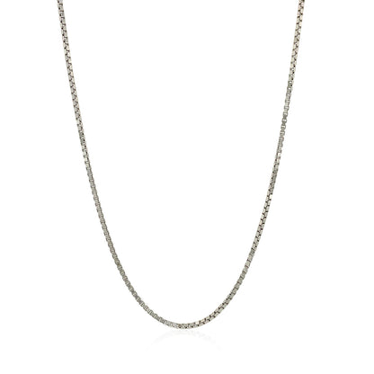 Sterling Silver 1.4mm Adjustable Box Chain