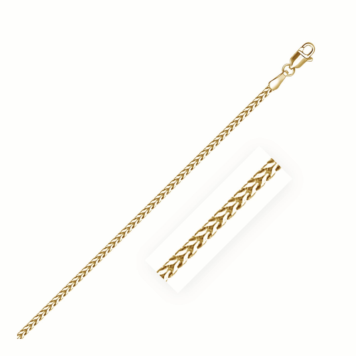 14k Yellow Gold Franco Chain 1.8mm