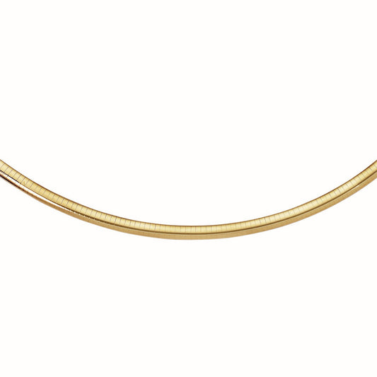 14k Yellow Gold Classic Omega Style Chain (6 mm)