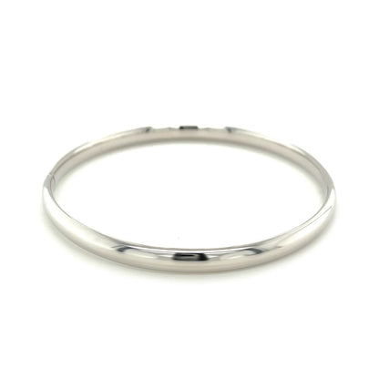 Classic Bangle in 14k White Gold (5.0mm)